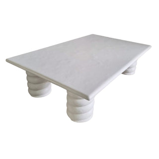 Myrrh Outdoor Coffee Table in concrete, detail