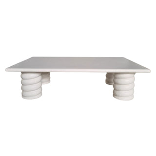 Myrrh Outdoor Coffee Table in concrete, detail