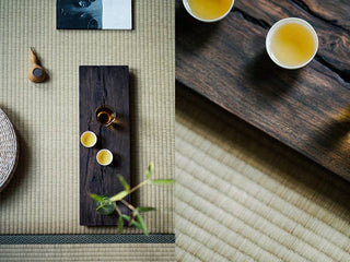 Japanese-style Wabi-Sabi Black Walnut Serving Tray