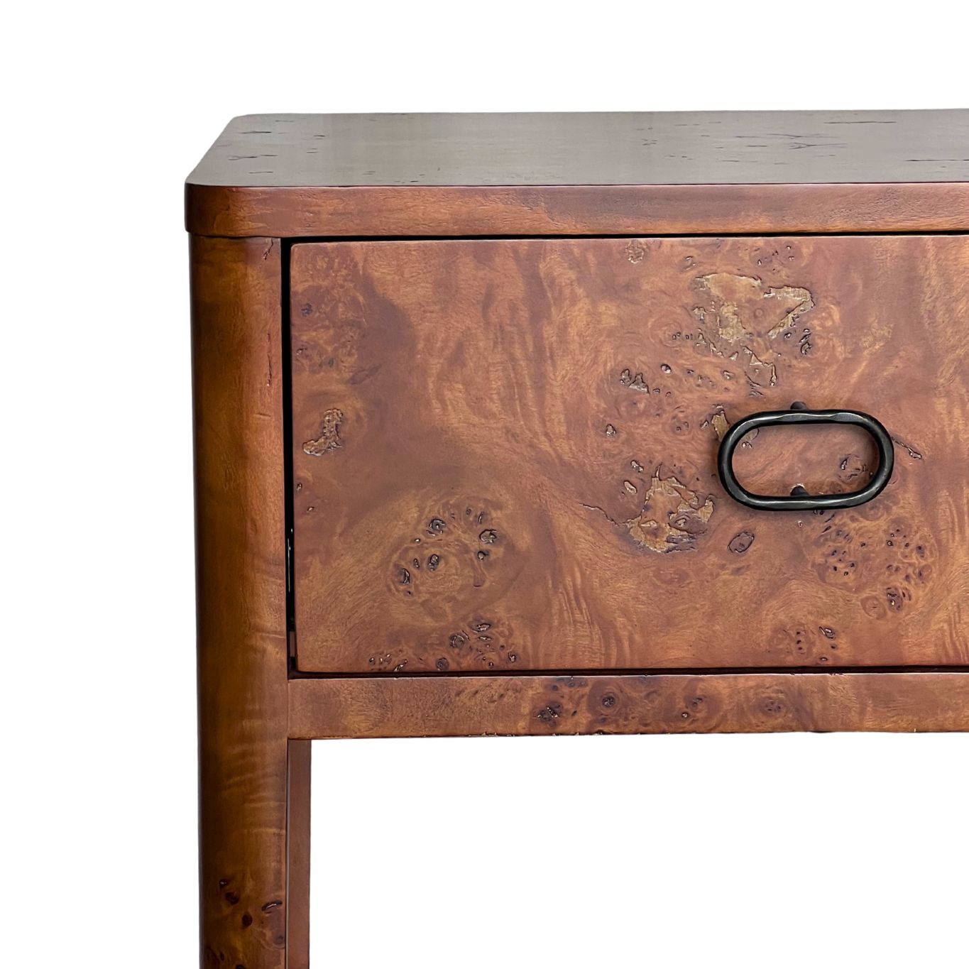 Zephyr Side Table | Cognac Burl