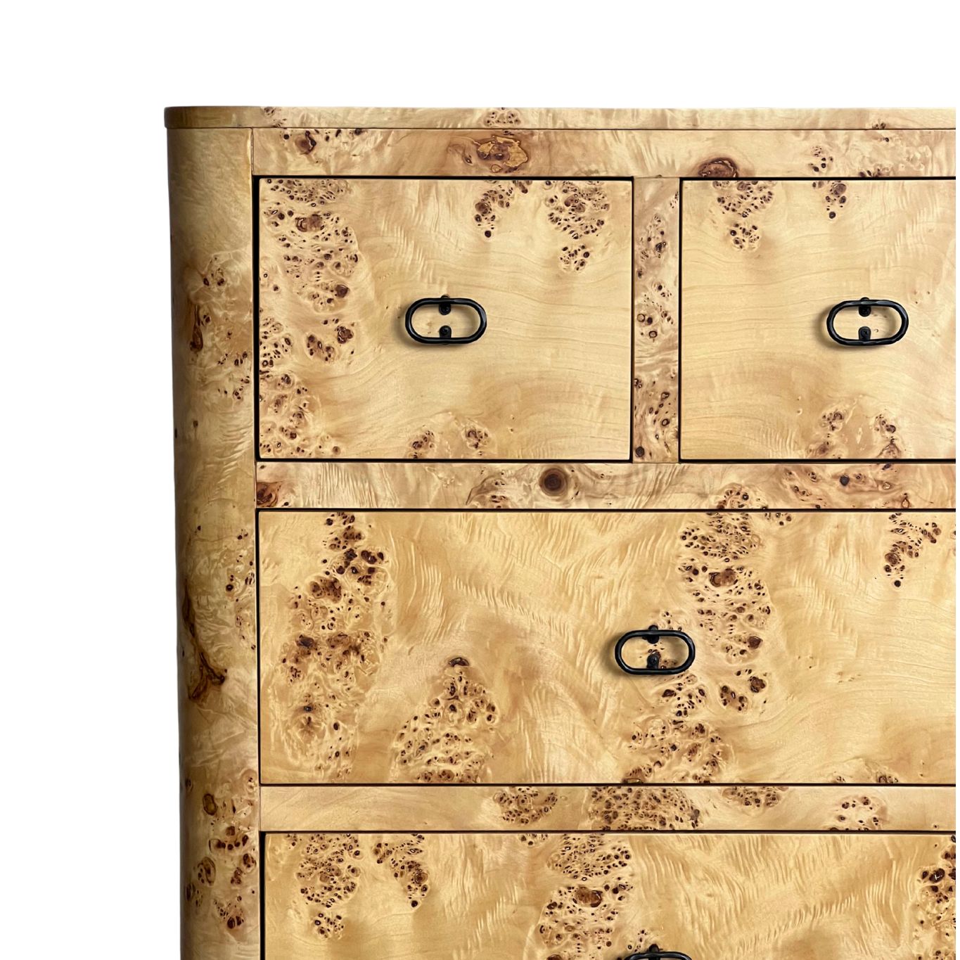 Zephyr Tall Dresser | Honey Burl