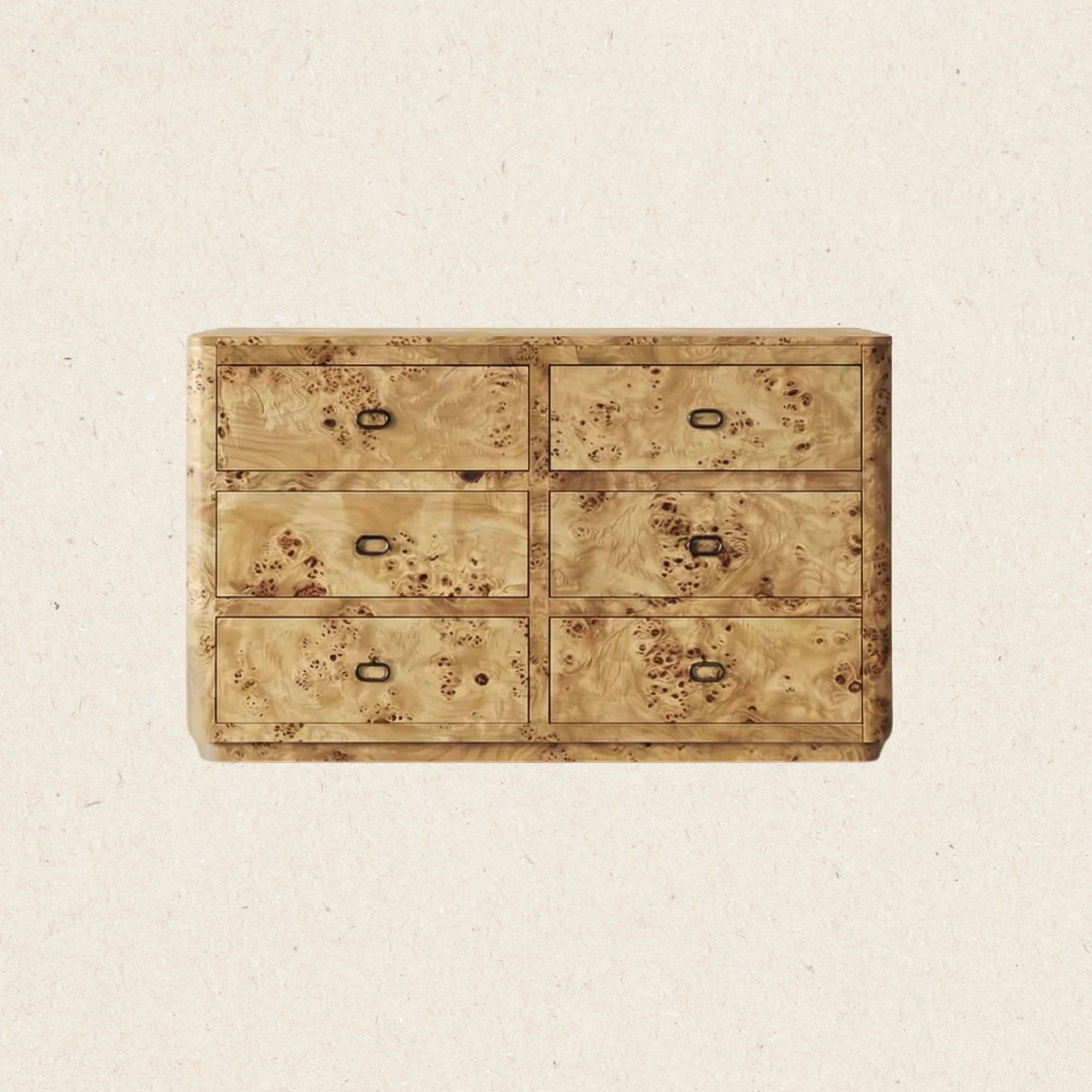 Zephyr Chest of Drawers | Honey Burl