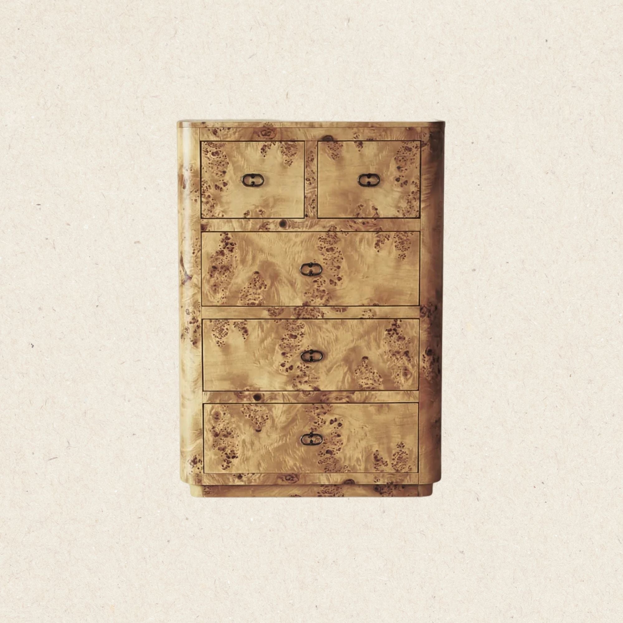 Zephyr Tall Dresser | Honey Burl