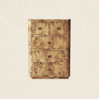 Zephyr Tall Dresser | Honey Burl