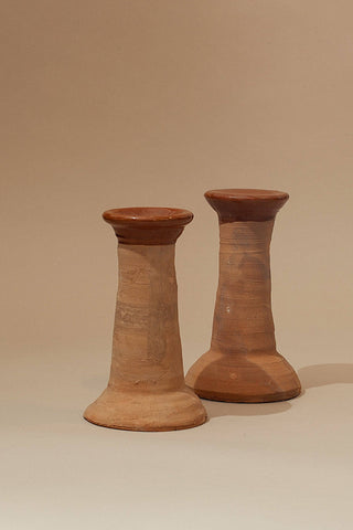 Cirio Earthenware Candle Holders (Pack of 2)
