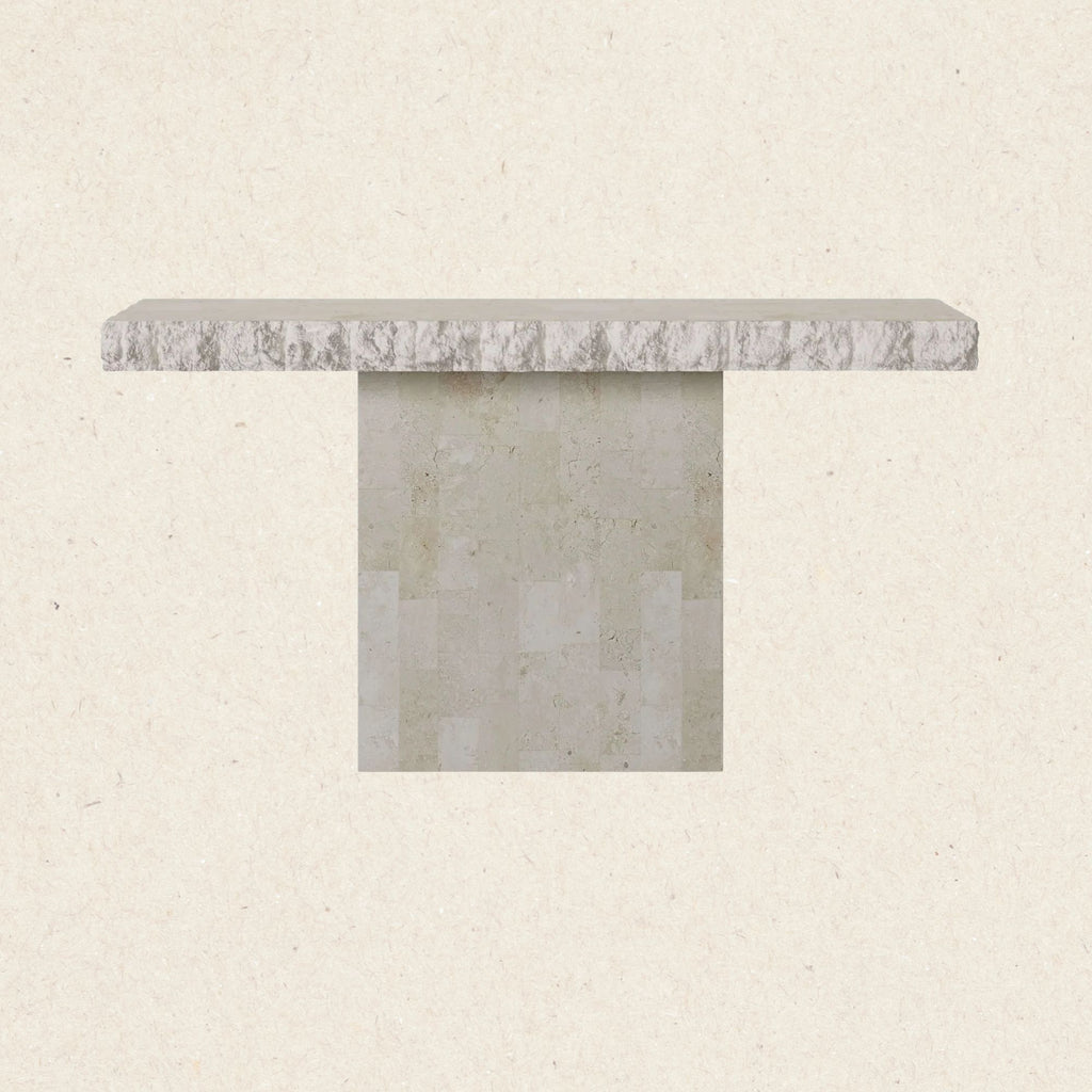 La Viá Console, Spanish Beige Marble | En Gold – en gold