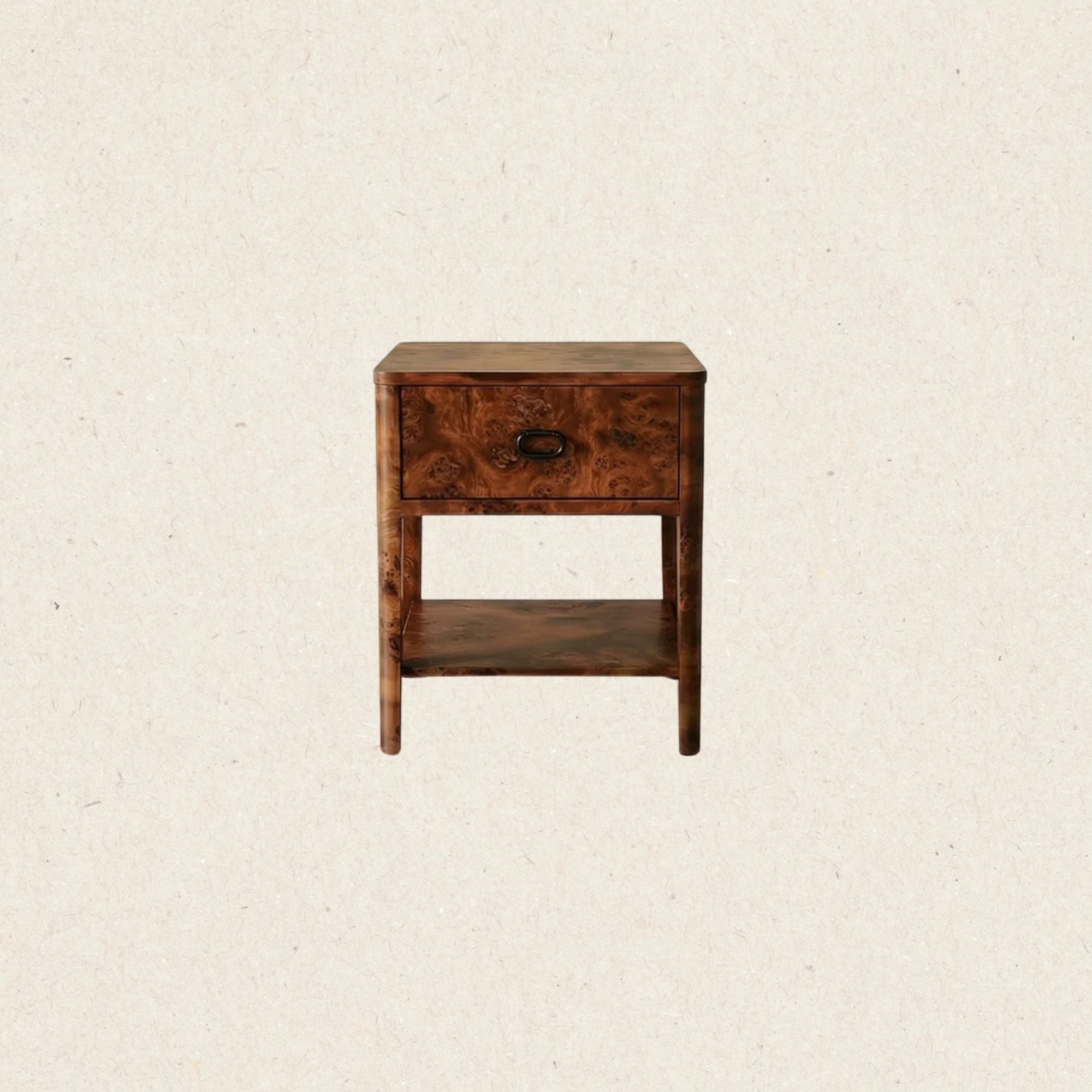 Zephyr Side Table | Cognac Burl