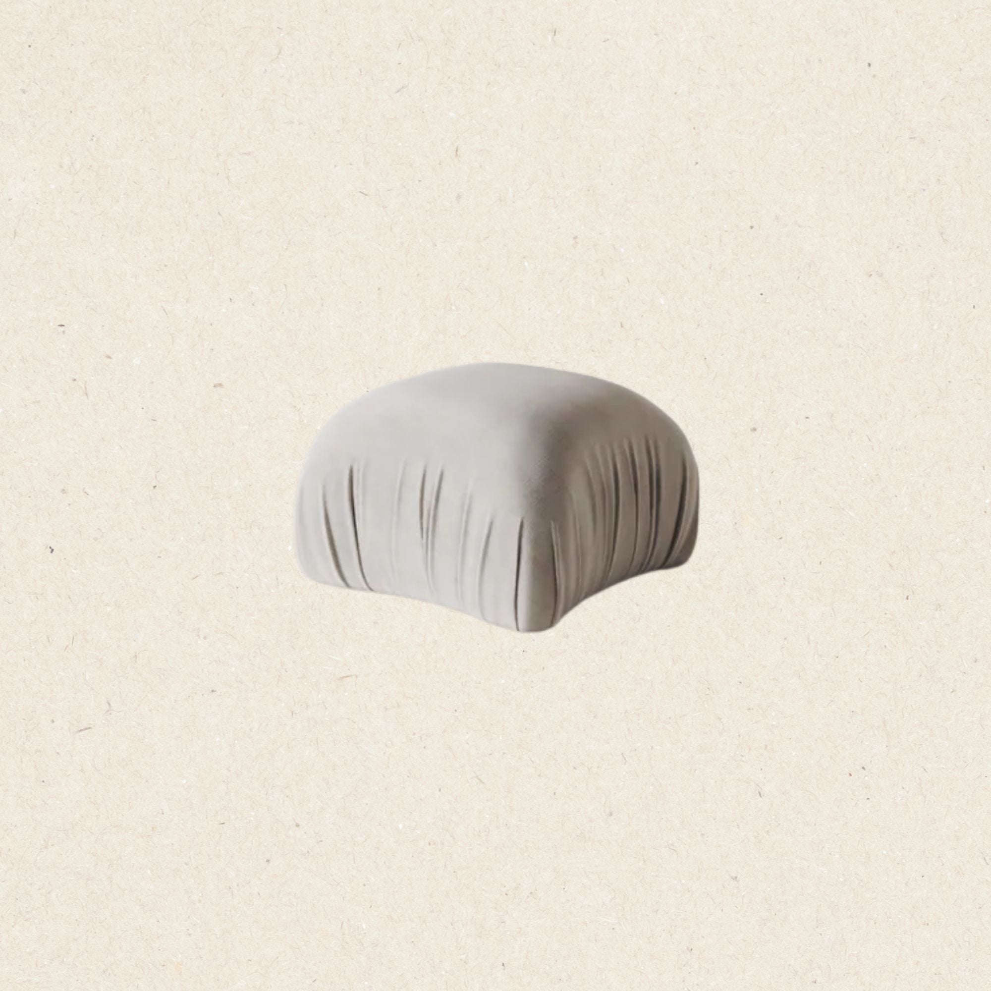 Sable Ottoman | Woven Ivory