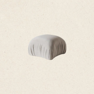 Sable Ottoman | Woven Ivory