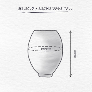 Arche Tall Vase dimensions