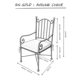 Aveline Chair dimensions