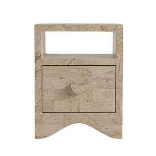 Sable Side Table, Cream Stone