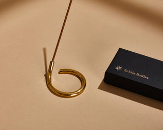 Brass Incense Holder (iii) | C-shape