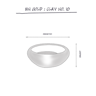 Clay No. 10 | Sienna dimensions