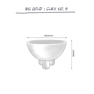 Clay No. 9 | Sienna dimensions