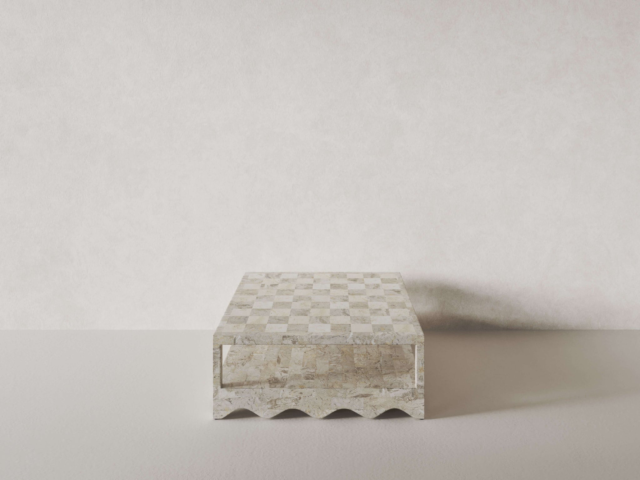 Sable Coffee Table, Cream Stone Coffee Table En Gold