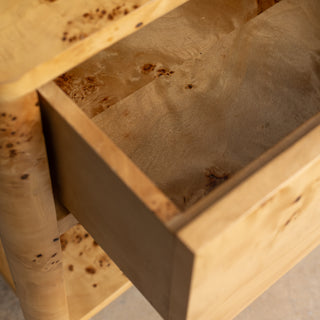 Zephyr Side Table | Honey Burl