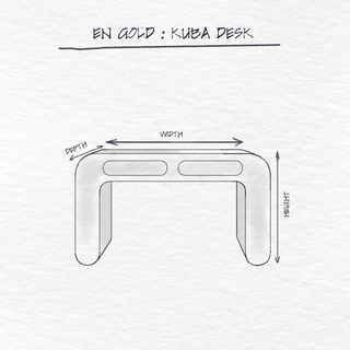 Kuba Desk dimensions