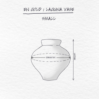 Laguna Vase, Natural White Small dimensions