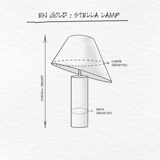 Stella Lamp dimensions