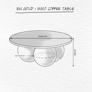 Miro Coffee Table dimensions