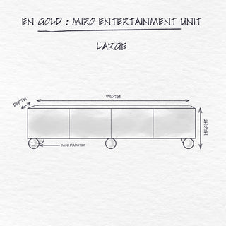 Miro Entertainment Unit, Large dimensions