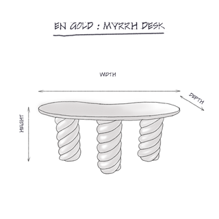 Myrrh Desk dimensions