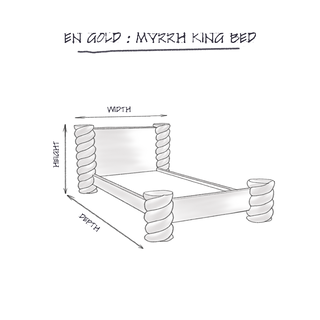 Myrrh Bed Frame, King dimensions