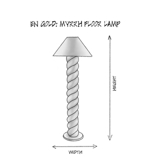 Myrrh Floor Lamp dimensions