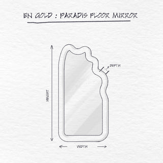 Paradis Floor Mirror dimensions