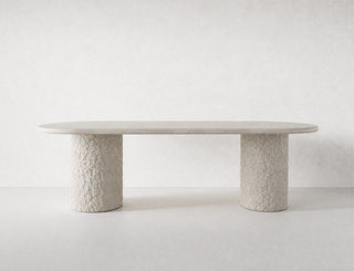 Isla Oval Dining Table | 300cm | Spanish Beige Marble