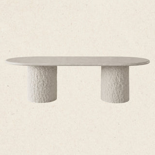 Isla Oval Dining Table | 240cm | Spanish Beige Marble