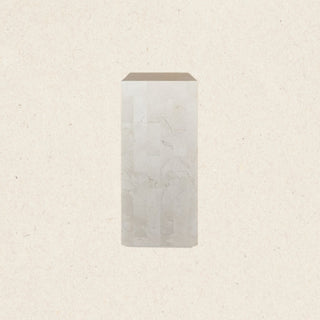 Spanish Beige Marble Plinth | Medium