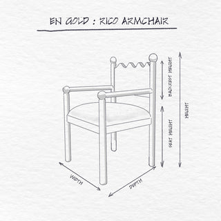 Rico Armchair dimensions