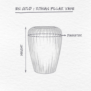 Roman Pillar Vase dimensions