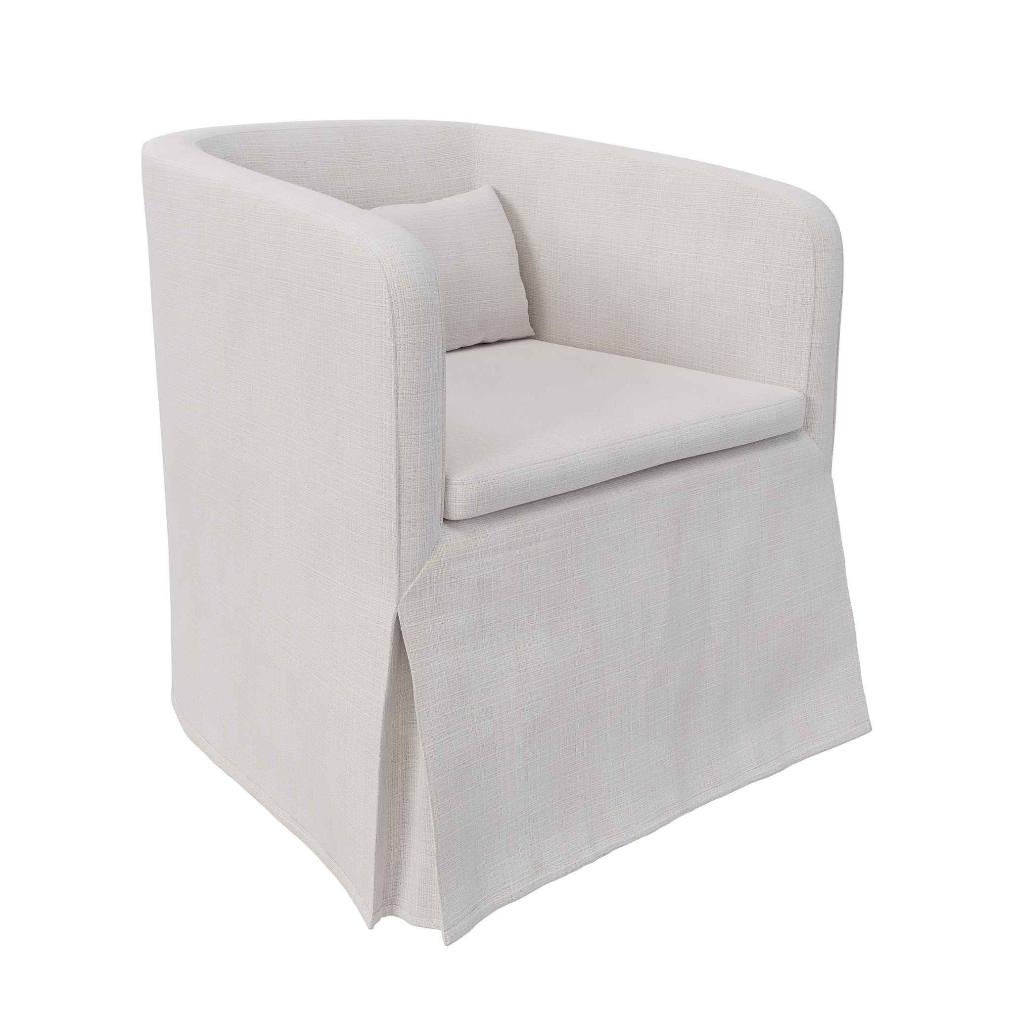 Sable Tub Chair, Woven Ivory
