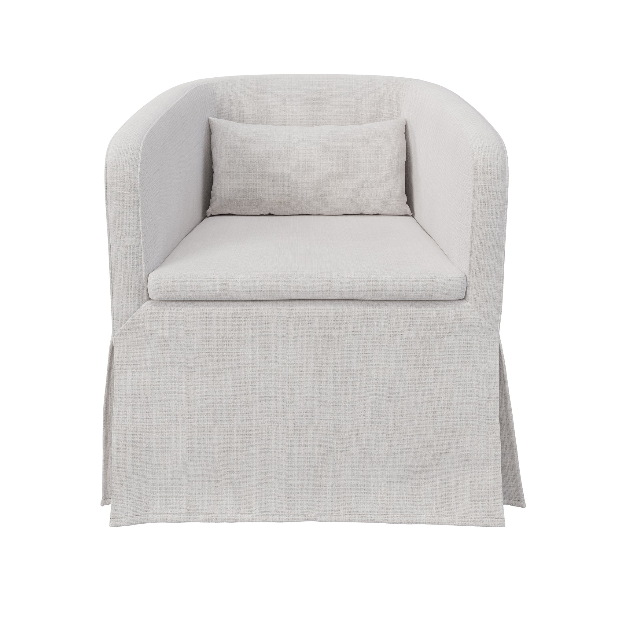Sable Tub Chair, Woven Ivory