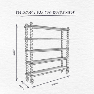 Santos Bookshelf dimensions