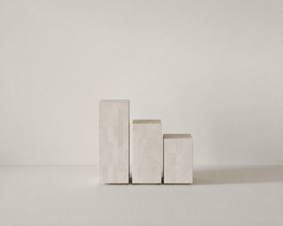 Spanish Beige Marble Plinth | Medium