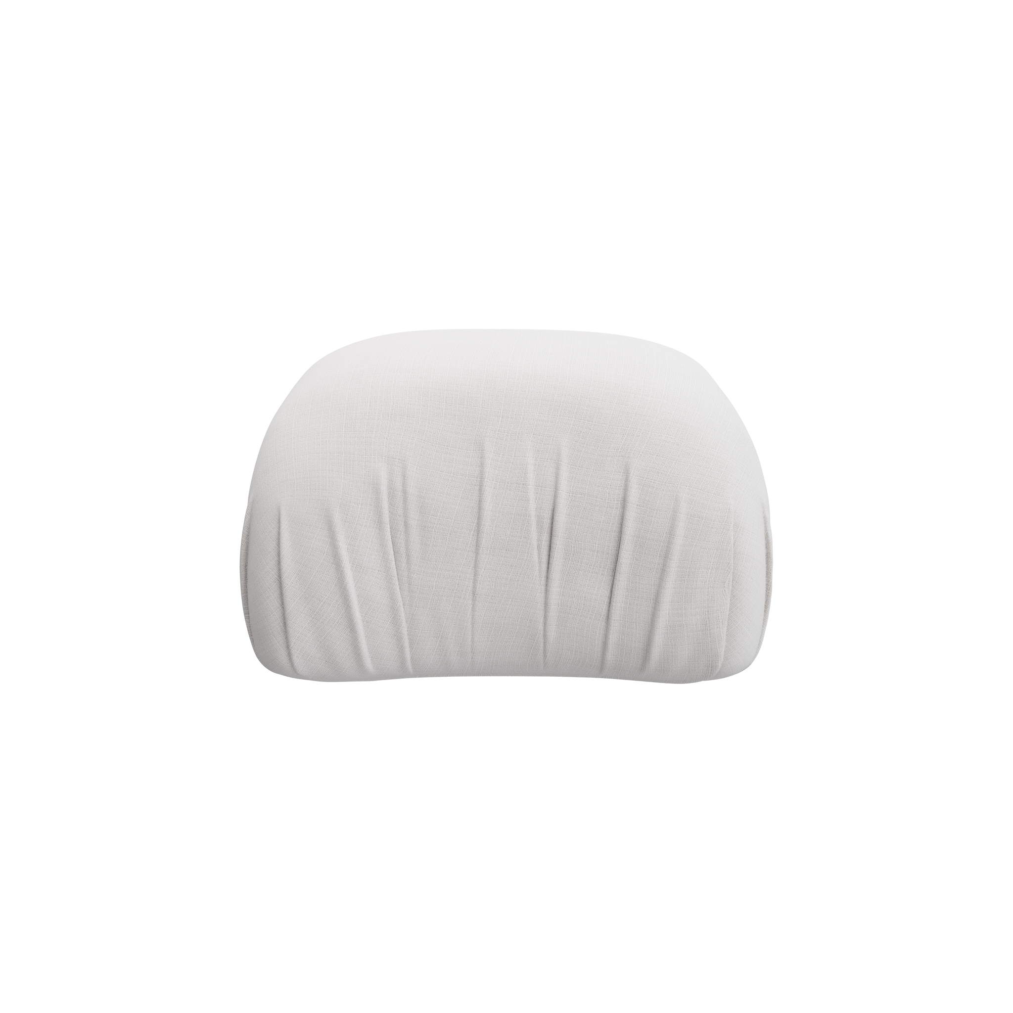 Sable Ottoman, Woven Ivory