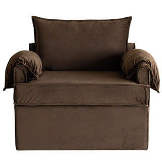 Santiago Armchair, Chocolate Velvet