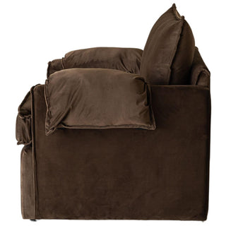 Santiago Armchair, Chocolate Velvet