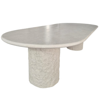 Isla Oval Dining Table | 240cm | Spanish Beige Marble