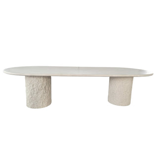 Isla Oval Dining Table | 240cm | Spanish Beige Marble