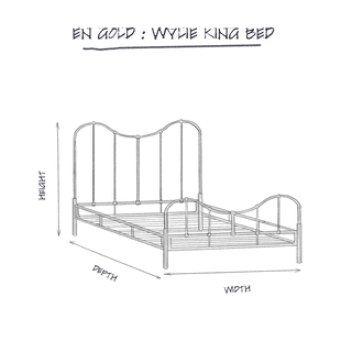 Wylie Bed Frame, King dimensions