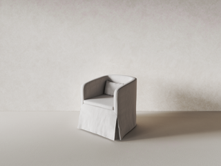 Sable Tub Chair, Woven Ivory