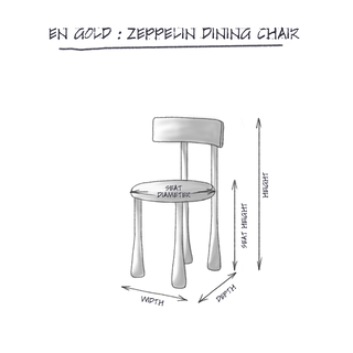Zeppelin Dining Chair dimensions