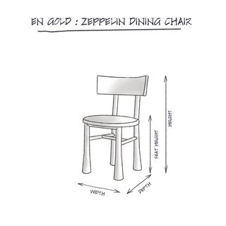 Zeppelin Dining Chair dimensions