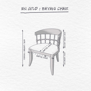 Bayani Chair dimensions