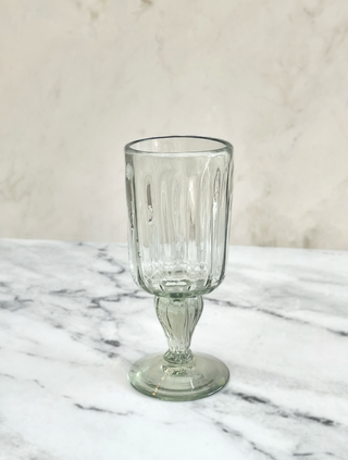 Handblown Fluted Glass